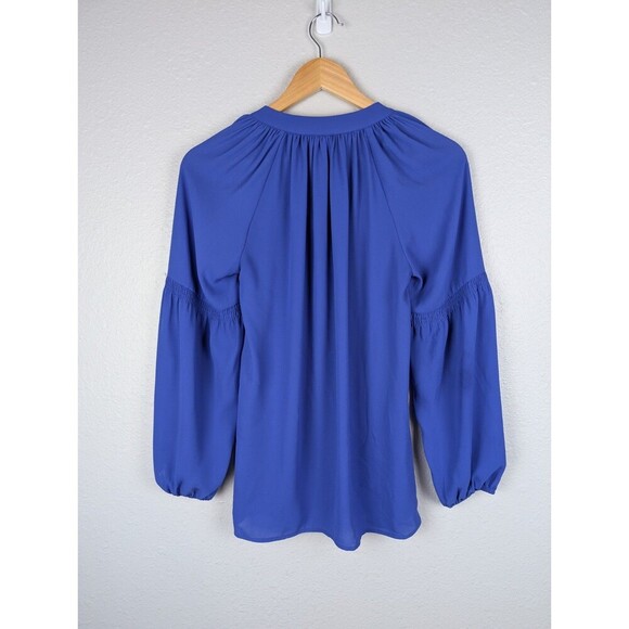 Lilly Pulitzer Anela Top Tunic Blouse Royal Blue XS - Picture 2 of 8